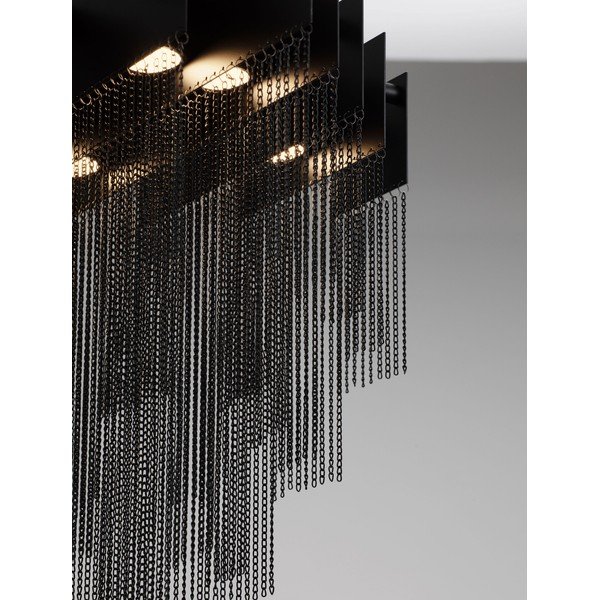 Mattmust terasest hämardatav LED-rippvalgusti Revια - Nova Luce-image-2