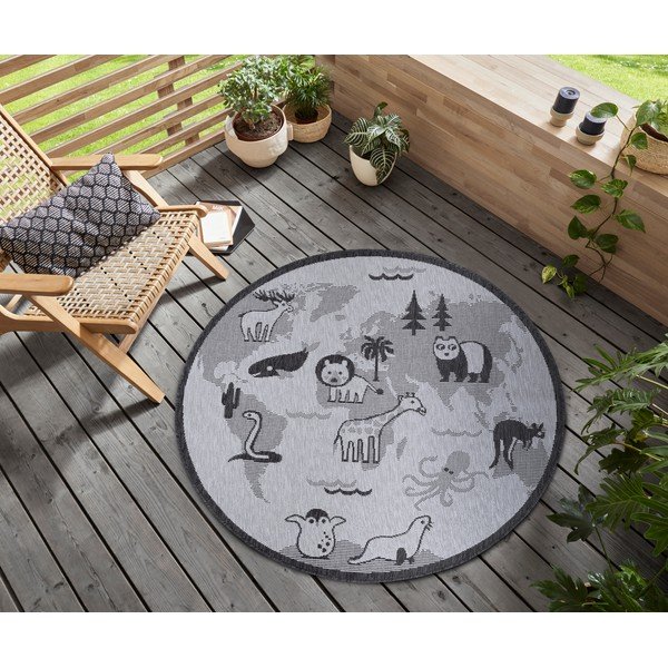 Hall ümmargune vaip ø 120 cm Animal World - Hanse Home-image-1
