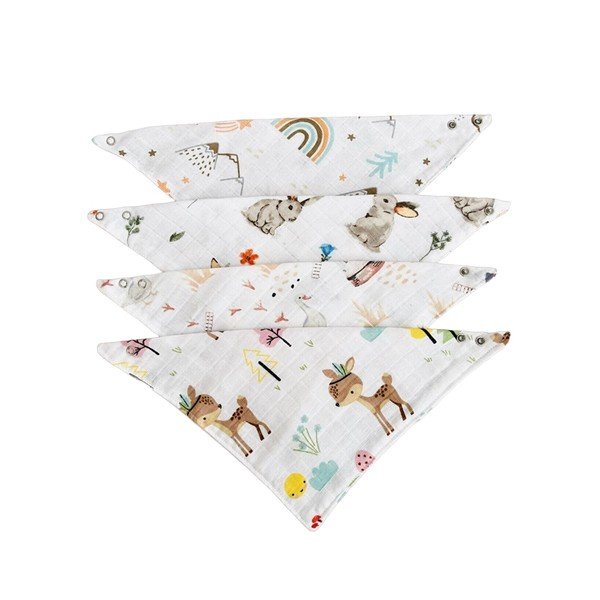 Valge musliin pudipõlled komplektis 4 tk Mila – Mila Home