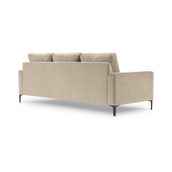 Beež sametist diivan 220 cm Harmony – Kooko Home-image-3