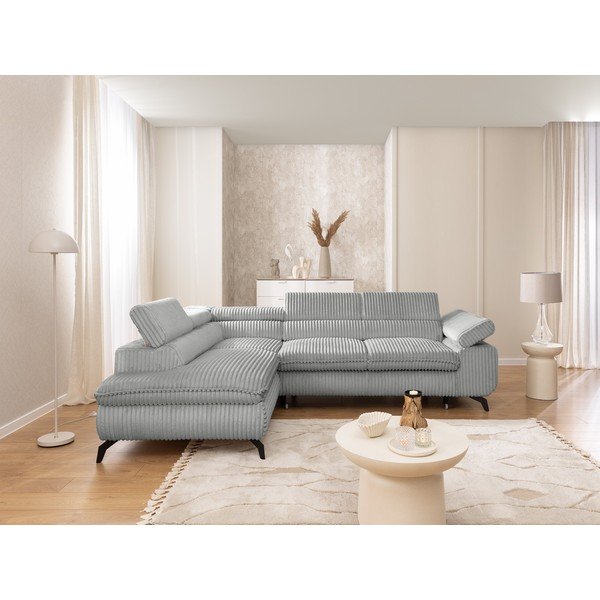 Helehall velvetist nurgadiivan (vasak nurk/L-kujuline) Marbeya - Ropez-image-4