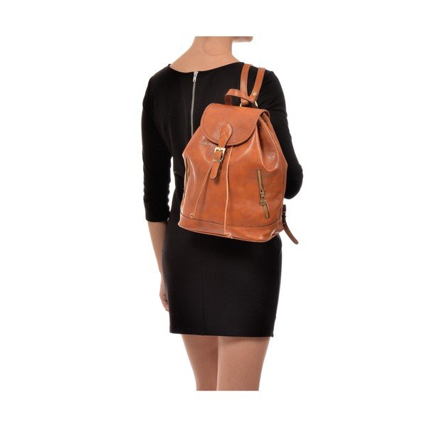 Konjaki pruun nahast seljakott Cindy - Sofia Cardoni-image-4