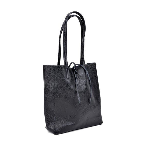 Mustast nahast Vera käekott - Sofia Cardoni-image-2