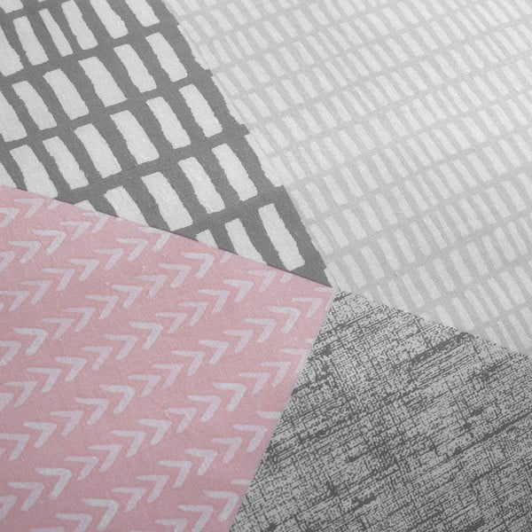 Roosa voodipesu üheinimesevoodile 135x200 cm Larsson Geo - Catherine Lansfield-image-3