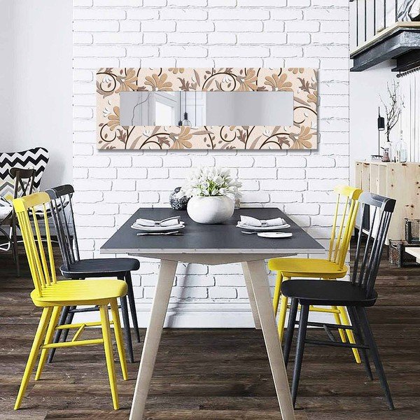 Puidust raamiga seinapeegel 40x120 cm - Wallity-image-2