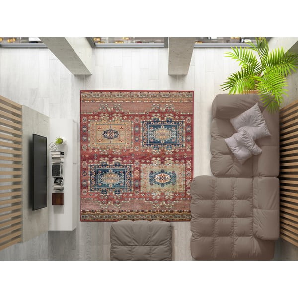 Punane viskoosist vaip Ornament, 120 x 170 cm - Universal-image-1