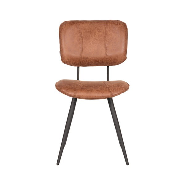 Konjakipruunid nahast söögitoolid 2tk komplektis Fos - LABEL51-image-2