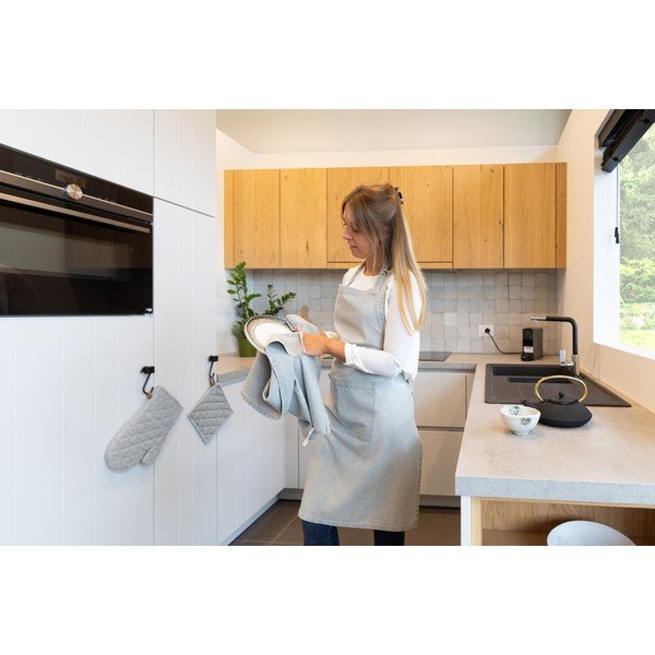 Komplekt 2 halli puuvillast köögipannalappi, 20 x 20 cm. - Tiseco Home Studio-image-1