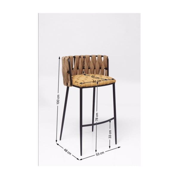 2 kollase baaritooli komplekt Cheerio - Kare Design-image-4