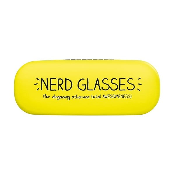 Žluté pouzdro na brýle Happy Jackson Nerd Glasses