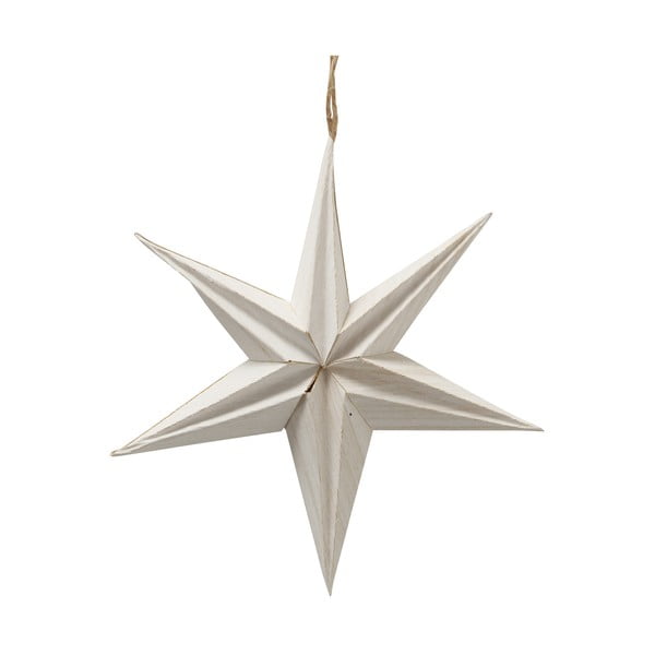 Valge jõulupaberist riputatav kaunistus tähe kujul , ø 20 cm Kassia - Boltze