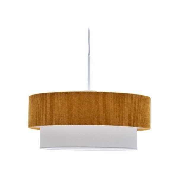 Sinepikollane/valge laste lamp tekstiilist varjuga Bianella - Kave Home