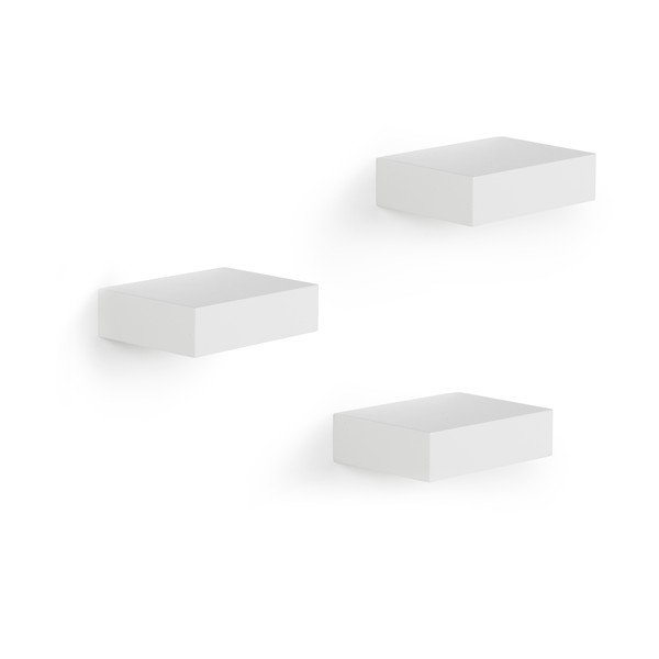 Valged riiulid 3 tk komplektis 11 cm Showcase - Umbra