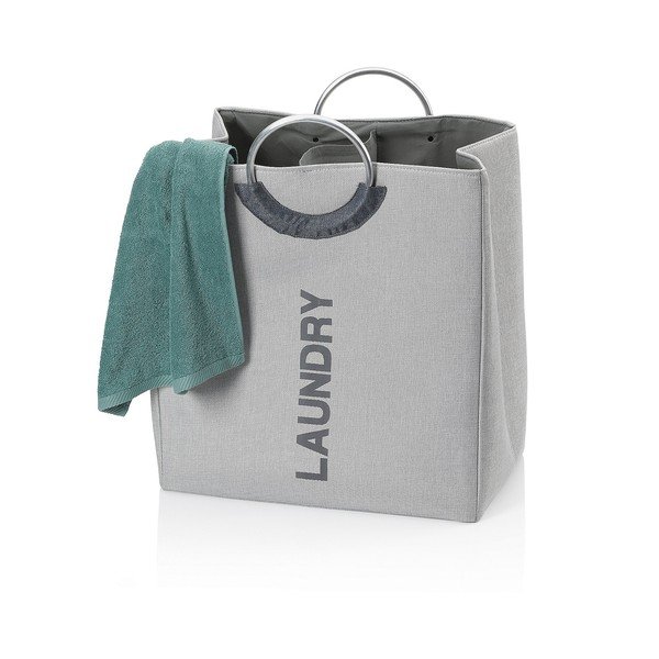 Hall tekstiilist pesukorv Maxi Palma - Kela-image-1