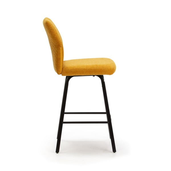 Sinepi värvi baaritoolid 4 tk 65 cm komplektis Bei - Marckeric-image-4