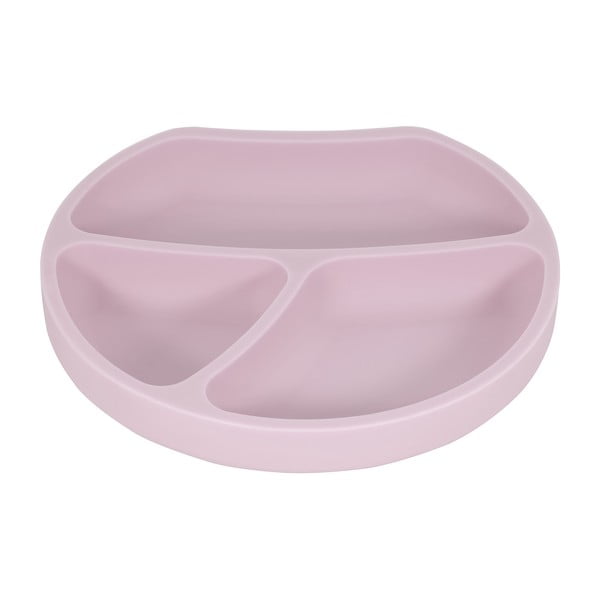 Heleroosa silikoonist beebi taldrik 19x20,5 cm – Kindsgut-image-2