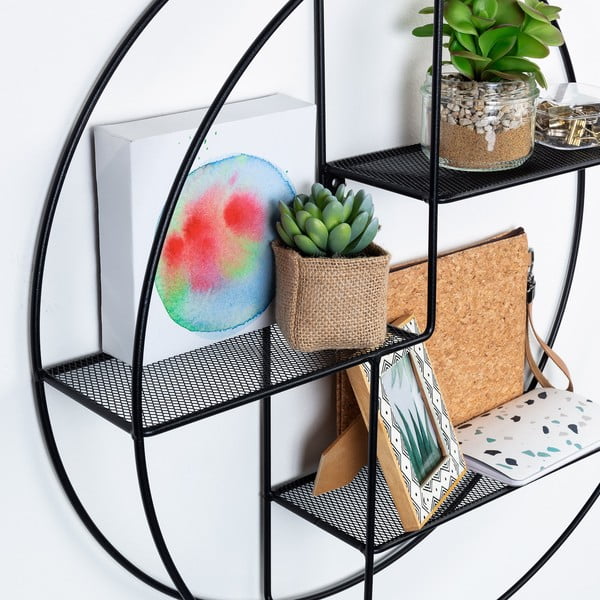 Must astmeline metallist riiul 55 cm Across – Kave Home-image-2