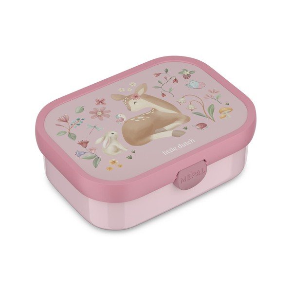 Heleroosa plastmassist laste suupistekarp Fairy Garden - Mepal