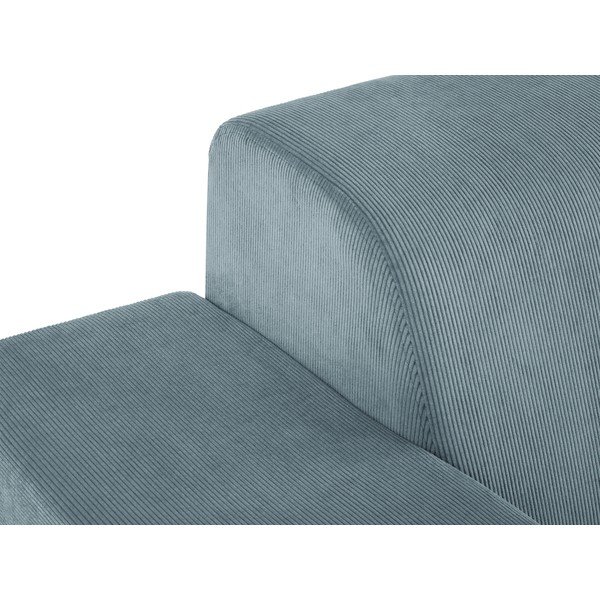 Helesinine corduroy nurgadiivan , vasakpoolne nurk Hobart - Cosmopolitan Design-image-1