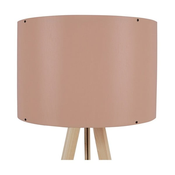 Stojací lampa se světle růžovým stínítkem Aiden-image-2