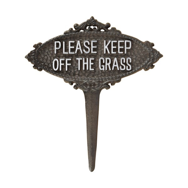 Metall aiavai Please Keep off the Grass – Esschert Design-image-1