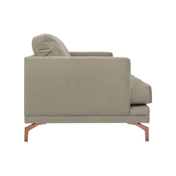 Béžová trojmístná pohovka s podnožím ve zlaté barvě Windsor & Co Sofas Jupiter-image-2