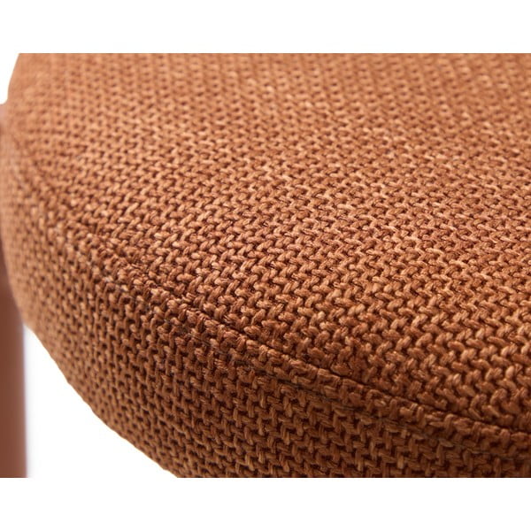 Terrakottapunane metallist taburet Pelican - Unique Furniture-image-4