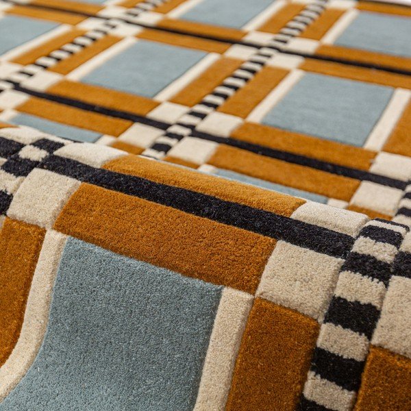 Käsitsi kootud villane vaip 140x200 cm Quadro Wool - Flair Rugs-image-3