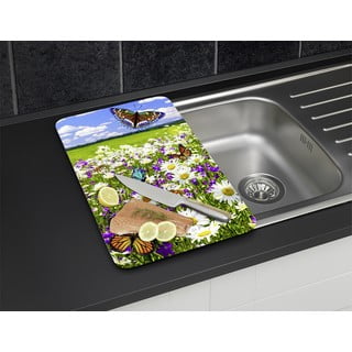 Karastatud klaasist pliidikatted 2tk komplektis 52x30 cm Summer Meadow - Maximex