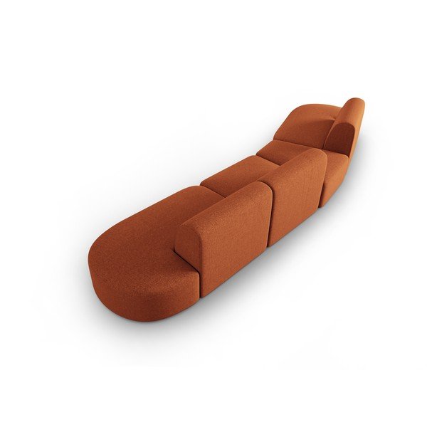 Oranž diivan 412 cm Shane - Micadoni Home-image-3