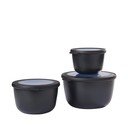 Toidukarbid 3tk komplektis Nordic black - Mepal