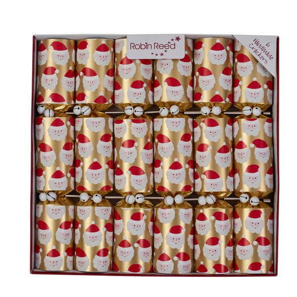 Jõulukrakkerid 6tk komplektis Racing Santa - Robin Reed