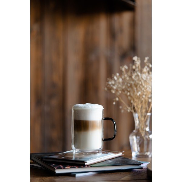 2 topelt seinaga kruusi komplekt, 350 ml Carbon - Vialli Design-image-4