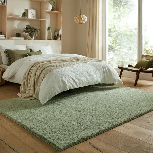 Roheline pestav taaskasutatud kiududest vaip 120x170 cm Fluffy - Flair Rugs-image-1