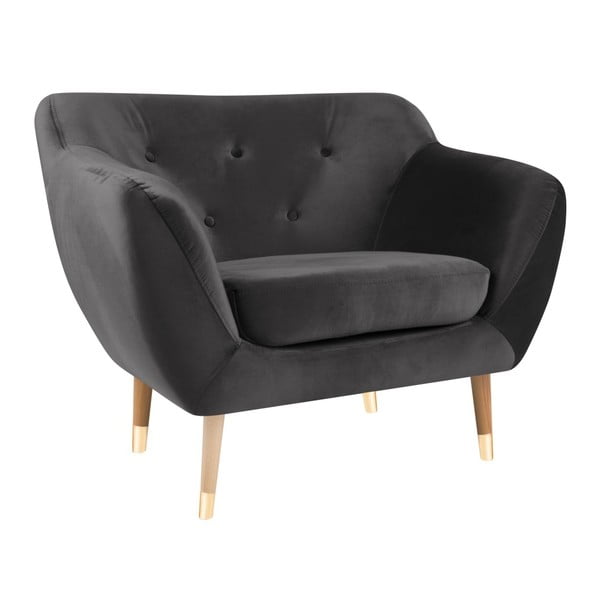 Šedé křeslo Mazzini Sofas Amelie-image-4