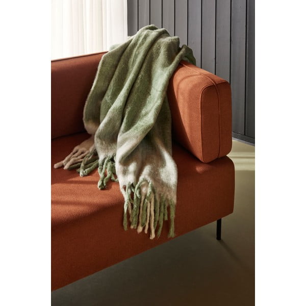 Valge-roheline tekk 200x140 cm Inlet - Hübsch-image-1