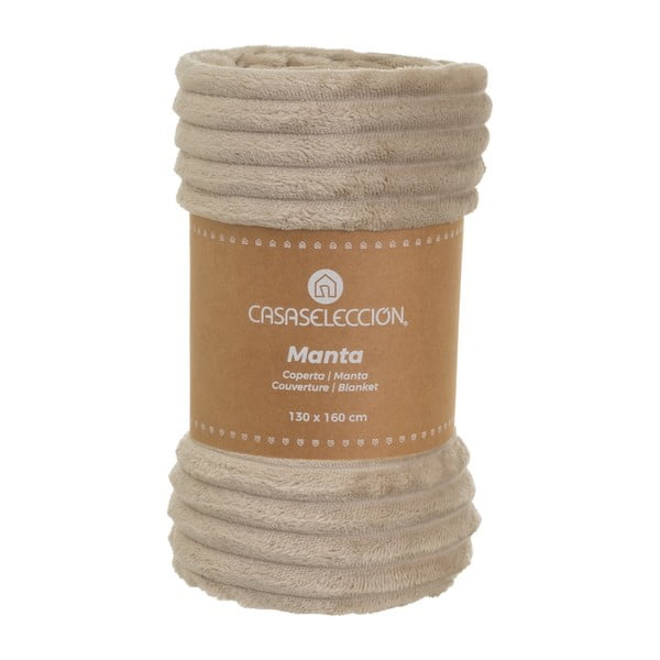 Pruun mikroplüüsist tekk 130x160 cm Fur Velvet - Casa Selección-image-4