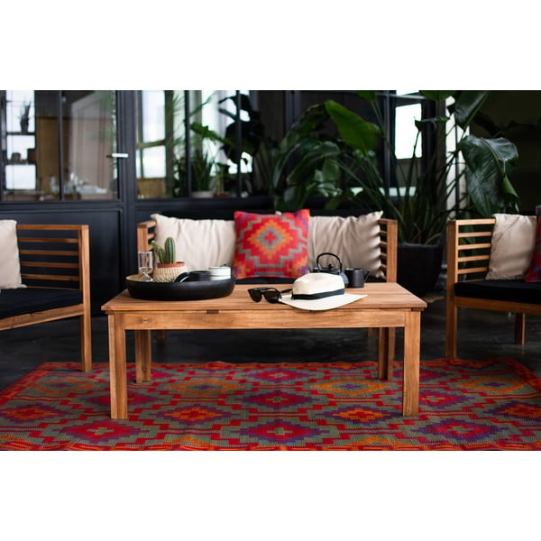 Oranž ja lilla kahepoolne õuevaip taaskasutatud plastikust oranž ja lilla, 120 x 180 cm Lhasa - Fab Hab-image-4