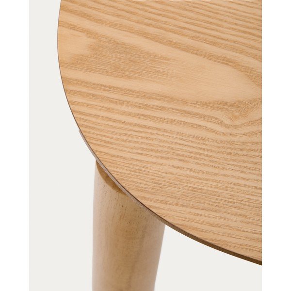 Saarepuidu spoonist söögilaud 100x100 cm Indara - Kave Home-image-3