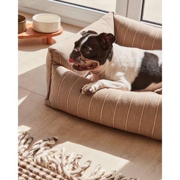 Pruun koeravoodi 60x60 cm Toby - Kave Home-image-1