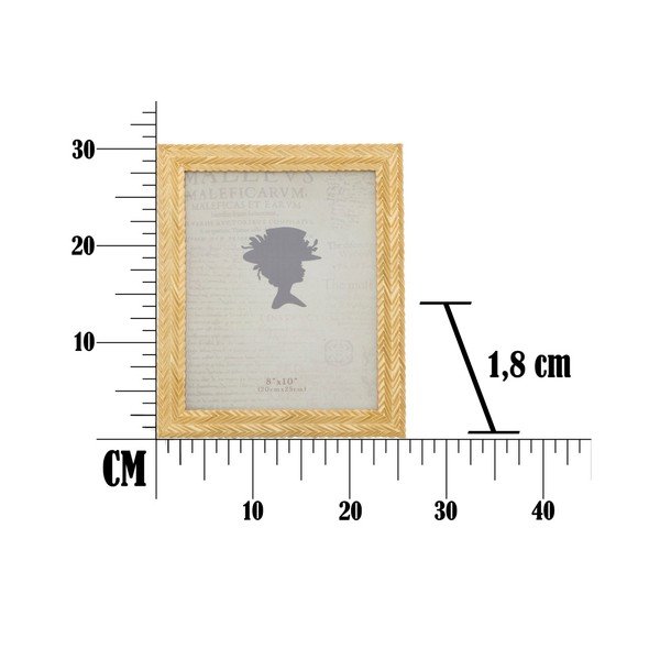 Žlutý fotorámeček v pryskyřicovém rámu Mauro Ferretti Stick Glam, 25,3 x 30,5 cm-image-4