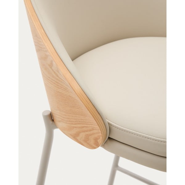 Beež baaritool (istme kõrgus 77 cm) Eamy - Kave Home-image-3