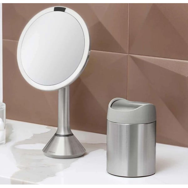 Roostevabast terasest prügikast 1,5 l Mini - simplehuman-image-1