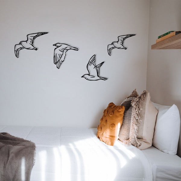 Metallist seinakaunistused 4tk komplektis 100x24 cm Zevahir - Wallity-image-2