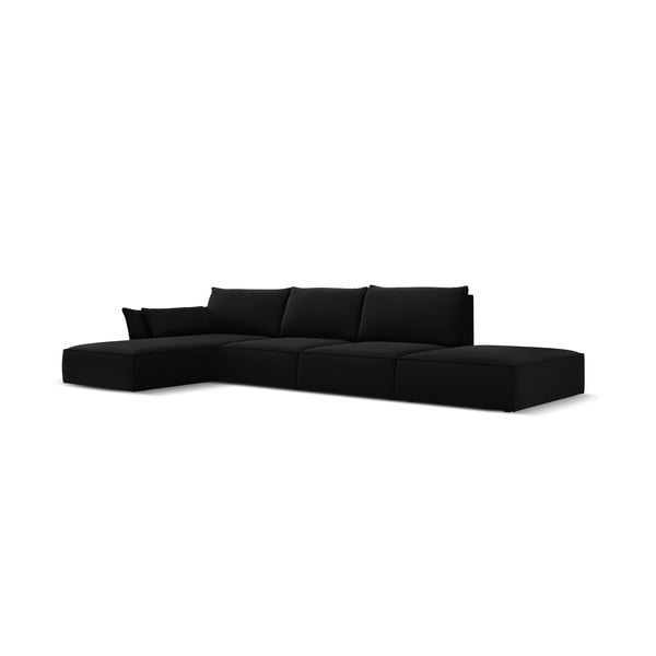 Must sametist nurgadiivan (vasak nurk) Vanda - Mazzini Sofas-image-2