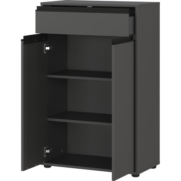 Must kõrge vannitoakapp 63x98 cm Lemont - Germania-image-3