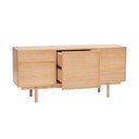Naturaalses toonis tammepuidust madal kapp 140x65 cm Cube - Hübsch