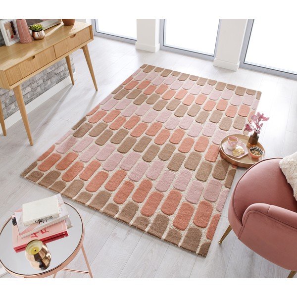 Oranž villane vaip , 160 x 230 cm Fossil - Flair Rugs-image-4