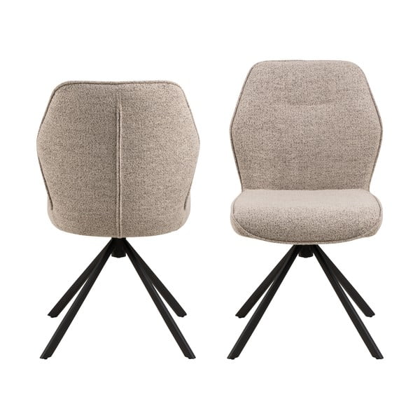 Kreemid söögitoolid 2tk komplektis Aura - Actona-image-3