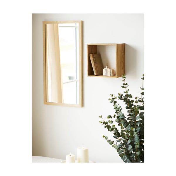 Tammepuidust riiul 30 cm Lattoon – House Nordic-image-1